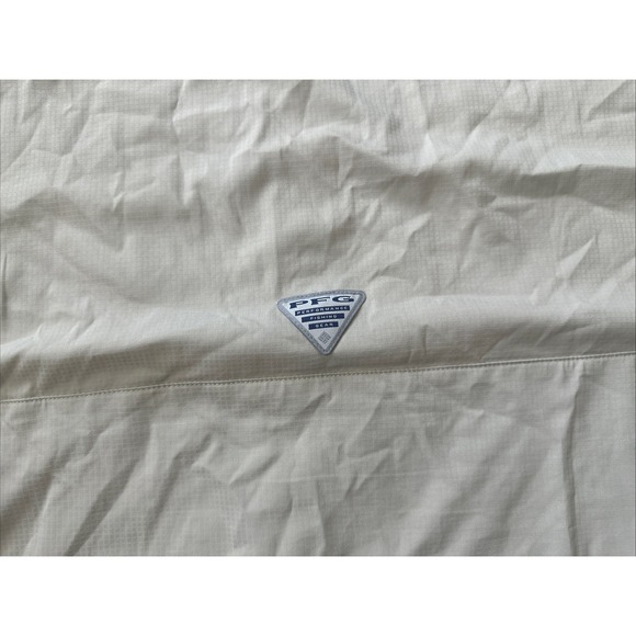 Columbia Shirt Mens Shirt 5XL PFG Short Sleeve Vented Button Up Khak Hiking Fish - Picture 13 of 16